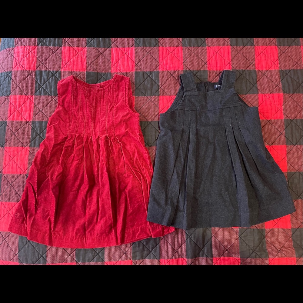 Two 12-18 mo Ralph Lauren baby dresses EUC